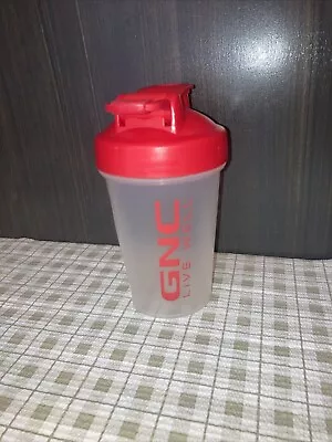 GNC Mini Blender Bottle Classic 20 Oz. BPA Free Metal Loop Mixer Red Live Well • $9.50