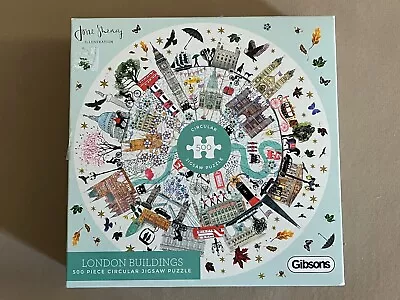 Gibsons London Buildings 500 Piece Circular Jigsaw Puzzle - Josie Shenoy • £3