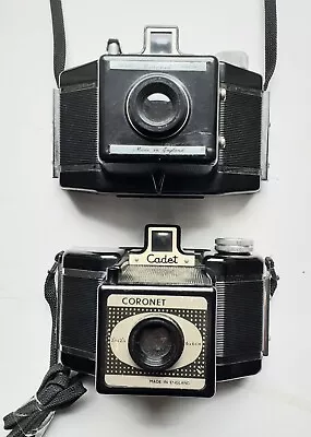 2 X Vintage Coronet 120 Film Cameras • £4