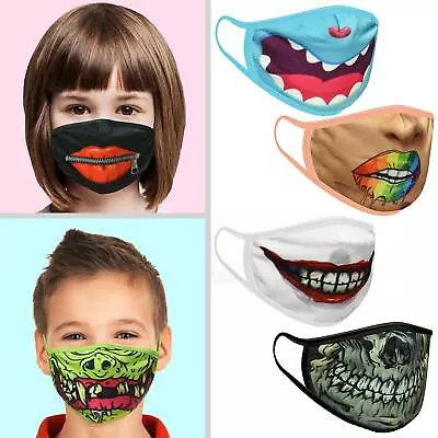 Unisex Fashion Funky Design Facial Cover Halloween Costume Funny • £2.99