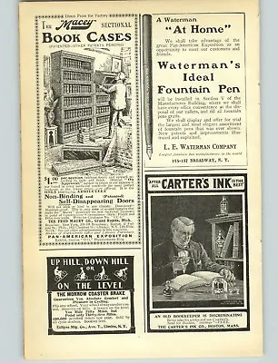 1901 PAPER AD Macey Sectional Bookcase Book Case Grand Rapids Carter's Ink • $25.97