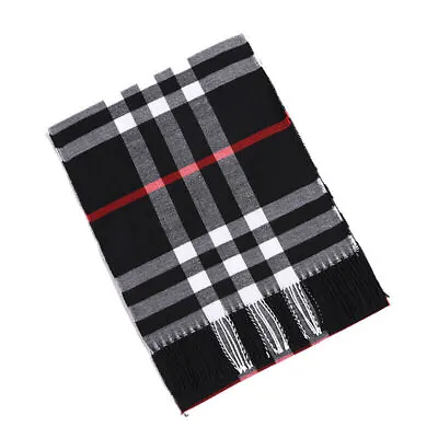 Mens Womens Winter Cashmere Scarf Scarves Plaid Wool Striped Warm Scotland Made • $7.87