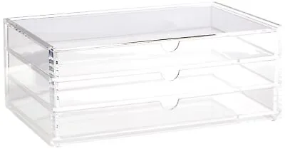 Muji Overlapping Acrylic Case Horizontal 3 Tiers Approx. Width 25.5 Depth 17 Hei • $55.07