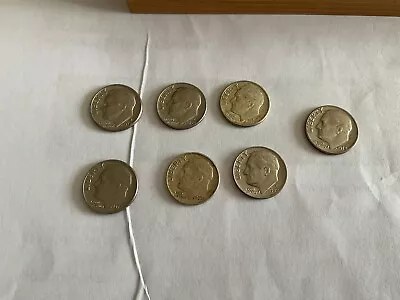 United States Of America Dime X7 Coins  • £2.75