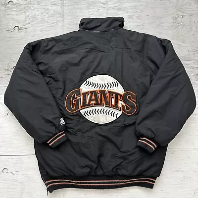 Vintage 90s MLB Starter SF San Francisco Giants Full Zip Baseball Jacket Sz XL • $185