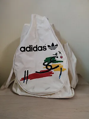 Vintage ADIDAS STEFAN EDBERG TREFOIL Bag 80's Sport Tennis Bag Collection • $80