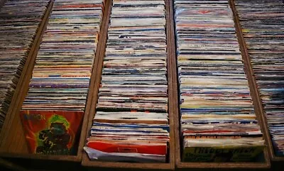 £18.99 • Buy 50x Job Lot 7  / 45s Vinyl Record Bundle Easy Listening Rock DJ 70s-90s Juke Box