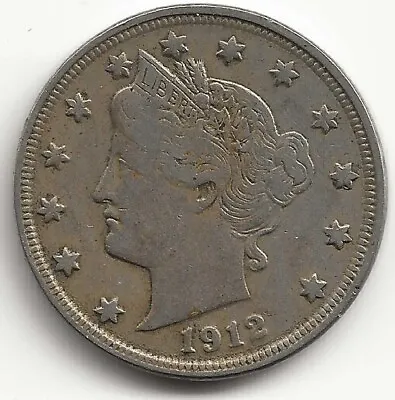 $0.25 • Buy 1912 Liberty V Nickel With Cents