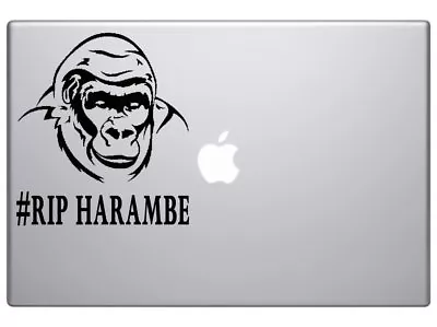 Gorilla Harambe Head RIP Car Truck SUV Laptop Mac Toolbox Decal Sticker 6  • $8.99