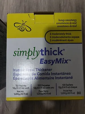 $35 • Buy  Simply Thick EasyMix Honey Consistency 100 Packets  12-2022