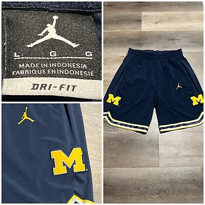 Michigan Wolverines Basketball  Shorts Nike Dri-Fit Jumpman Men's LARGE Jordan • $45