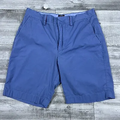 Men's J. Crew Gramercy Shorts Size 30w Blue With 8.5  Inseam 100% Cotton • $1.95