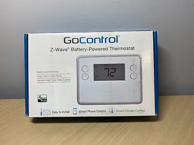$54.99 • Buy NEW Open Box GoControl GC-TBZ48 Z-Wave Battery Powered Thermostat