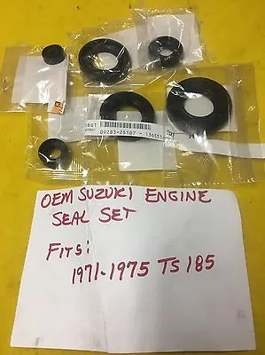 OEM Suzuki Engine Seal Set 1971-1975 TS185 SIERRA Ahrma Vintage Mx (SSK-002) • $59.99