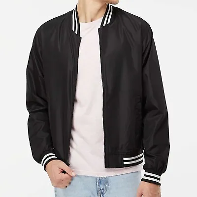 Independent Trading Co Lightweight Bomber Jacket Single Layer No Lining EXP52BMR • $41.32