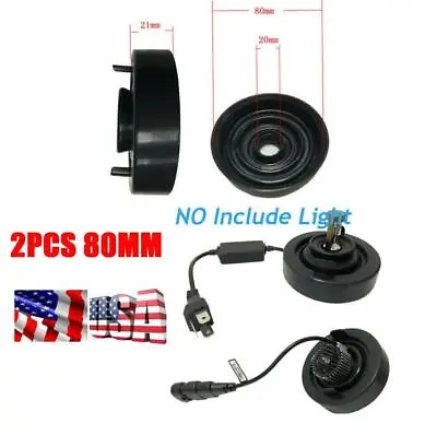 80mm Car Headlight HID LED Dust Cover Rubber Housing Seal Cap Waterproof USA • $12.59