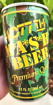 4077th MASH BEER Premium 12 Oz Beer Can Hawkeye Klinger Lt Flag Col Potter • $11.79