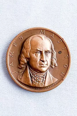 Bronze President James Madison Commemorative Medallion By Medallic Art Corp • £27.98