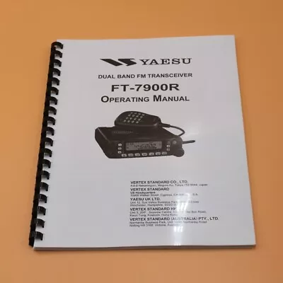 84 Pages FT-7900R Transceiver Owner Instruction Manual Operating Guide • $16.95