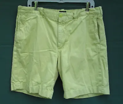 J. Crew Stanton Size 35 Garment Dye Mens Cotton Twill Sturdy Canvas Chino Shorts • $9.99
