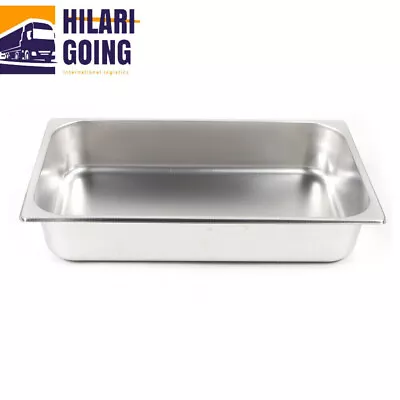 6PCS Stainless Steel Full Size Steam Prep Table Hotel Buffet Food Pan 4inch Deep • $30.40