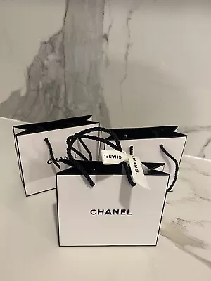 $24.55 • Buy 3 X PCS Unwanted Small Size Chanel Designer Paper Gift Bag …14 X 12 X 5cm...