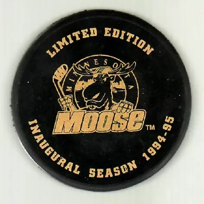 Ihl Minnesota Moose 1994-1995 Inaugural Puck Hardees Wb23 - #fl_#4l • $24.99