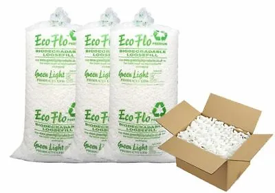 Loose Void Fill Packing Peanuts Chips Biodegradable Starch Eco Friendly All Qtys • £6.89