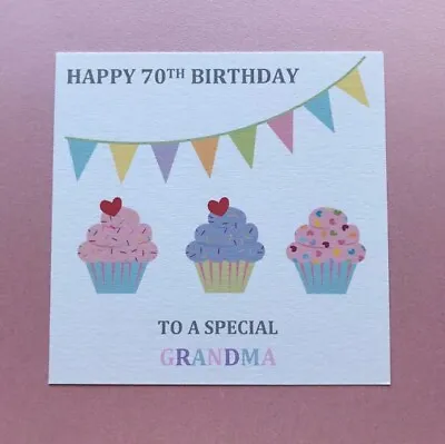 Personalised Birthday Card Mum Grandma Gran Nanna Nanny Nana 60th 70th 75th 80th • £2.95