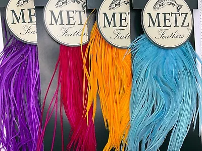 METZ Cock Saddle Grade2 Natural Or Dyed Fly Tying Feathers • $33.57