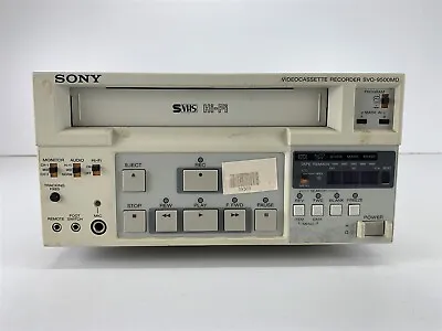 Sony Videocassette Recorder SVO-9500MD2 Medical S-VHS Deck • $57.70