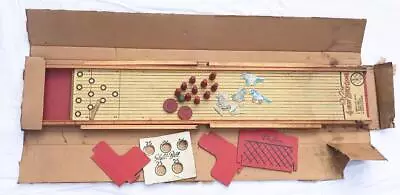 Vintage Wood 1950s Deluxe Big 4 Game Bowling Alley Skill Ball Shuffleboard • $129.99