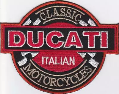  DUCATI CLASSIC  Motorcycle PATCH EMBROIDERED VEST JACKET SUZUKI INDIAN HONDA • $4