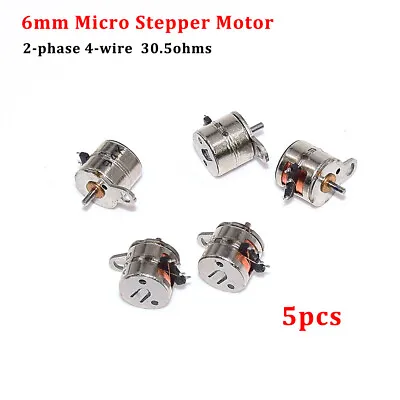 5PCS Nidec 2-phase 4-wire Micro Mini 6mm Stepping Stepper Motor Camera Parts • $2.25