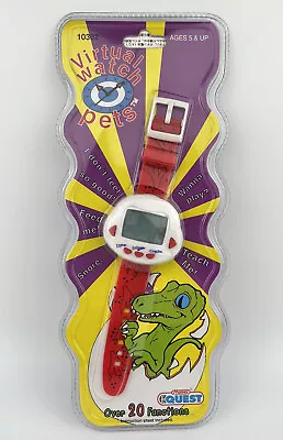 Virtual Watch Pets Dinosaur Manley Toy Quest Vintage Electronic Game Rare New • $49.83