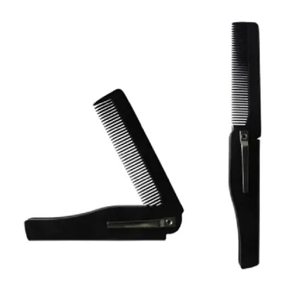 Folding Clip On Pocket Hair Beard Moustache Comb UK Seller • £2.89