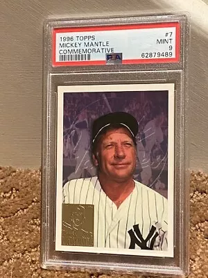 1993 Topps Mickey Mantle PSA 9 Yankees Commemorative #7 NEW CASE • $26.95