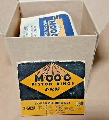 1932-45 Ford V8 85 90 HP Piston Ring Set Moog #: 3-502A .060 4 Ring 3 1/16  • $40