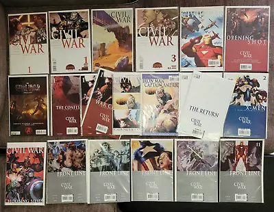 Marvel Comics Lot: Civil War (2006) - Variants & Tie-ins - 20 Issues • $39.98