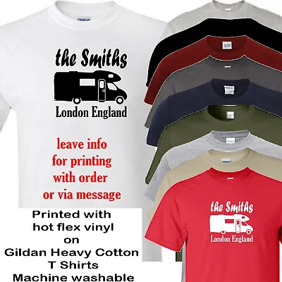 £13.50 • Buy Motorhome T Shirt Add Name And City Etc For Printing
