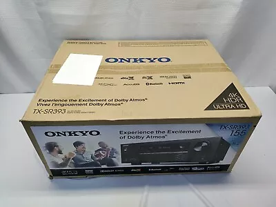Onkyo TX-SR393 5.2 Channel 4K Ultra HD HDR AV Receiver ( Black ) New • $192.99