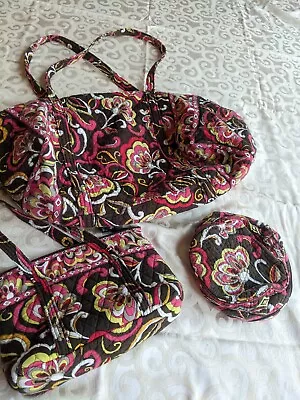 Vera Bradley Puccini Pattern Three Piece Set Includes Duffle Bag Shoulder Bag • $15.99