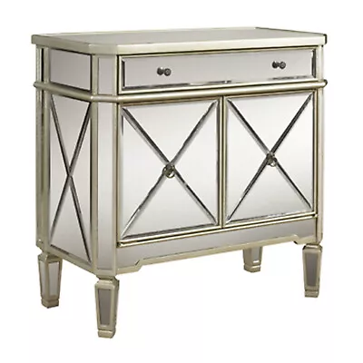 Mirrored 1-Drawer 2-Door Console • $499