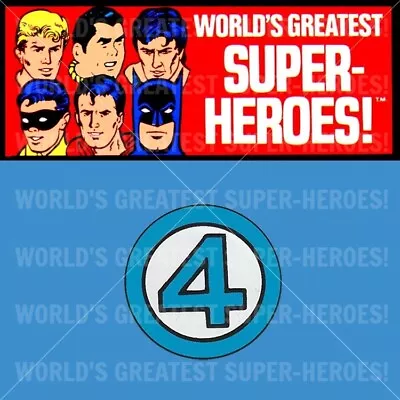 Mego Mr Fantastic Decal For World's Greatest Superheroes 8” Action Figure • $8.99