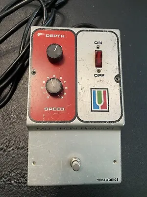 VINTAGE MU-TRON PHASOR MUSITRONICS GUITAR EFFECTS PEDAL Tested And Works! • $550