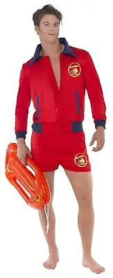 £40.75 • Buy Mens Baywatch Costume Adult David Hasselhoff Beach Lifeguard Fancy Dress Uniform