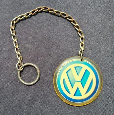 1970´s Volkswagen VW Logo Keychain 21cm Mexico Beetle Bug Combi Golf Key Ring • $8