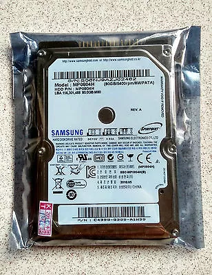 SAMSUNG 80G  5400 RPM 8M 2.5  IDE PATA HDD For Laptop Internal Hard Disk Drive • £12