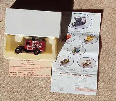 Lledo Walkers Crisps Red Ford Model T Van  Boxed Unused • £2