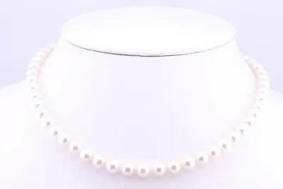 Mikimoto 8mm Pearl 18k Necklace With Box And Paperwork $4500 In 1997 • $3499